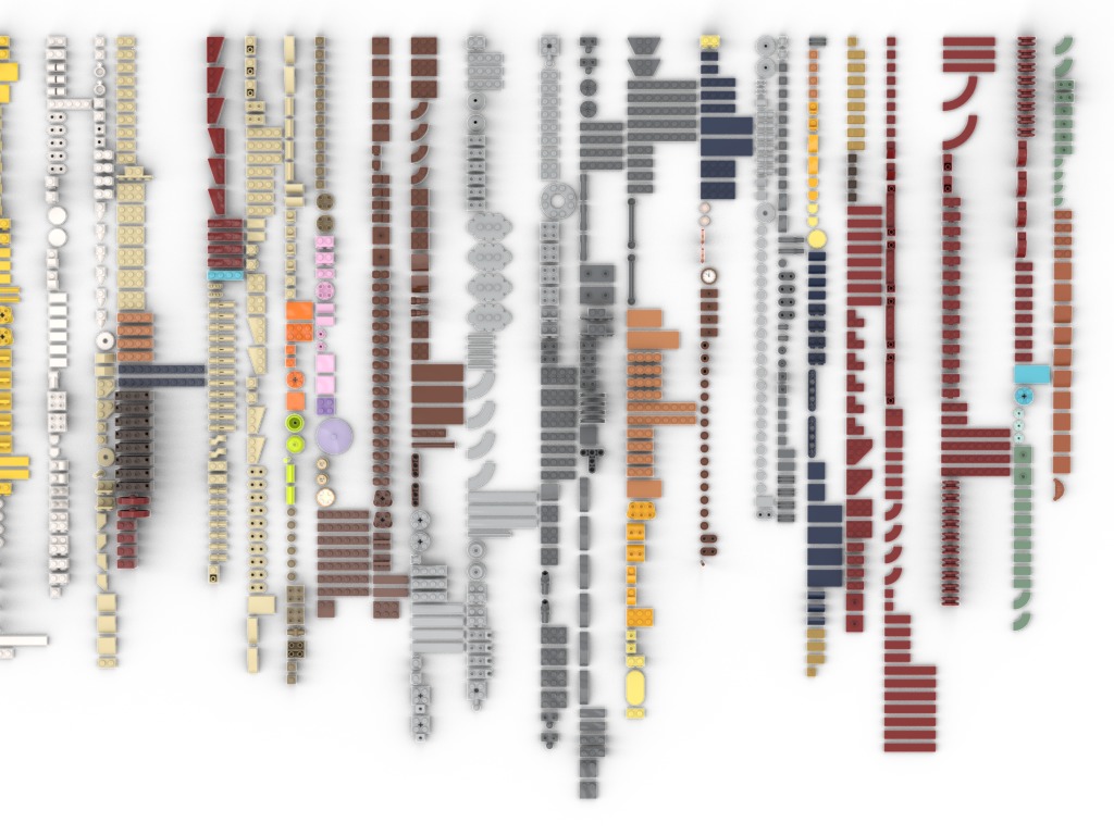 PixelBricks3D - LEGO Bowser Express Train  3D print model_4