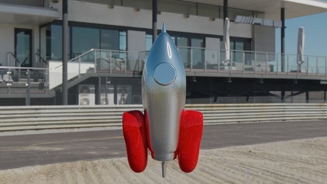 Space Rocket 3D Model 3D model