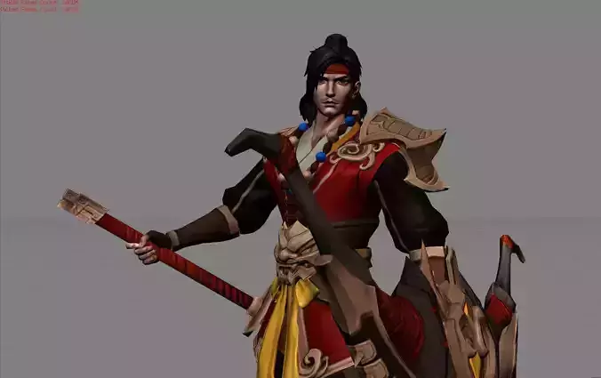Yi Sun Shin Paenlong Legend Low-poly 3D model