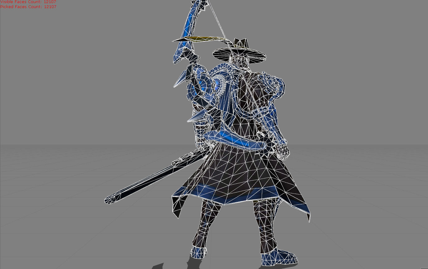 Yi Sun Shin Roguish Ranger Low-poly 3D model_8