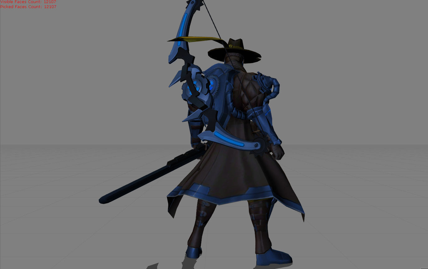 Yi Sun Shin Roguish Ranger Low-poly 3D model_4