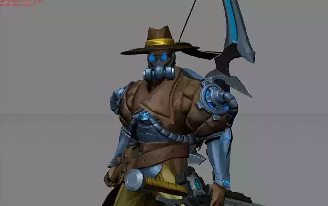 Yi Sun Shin Roguish Ranger Low-poly 3D model Yi Sun Shin Roguish Ranger Low-poly 3D model