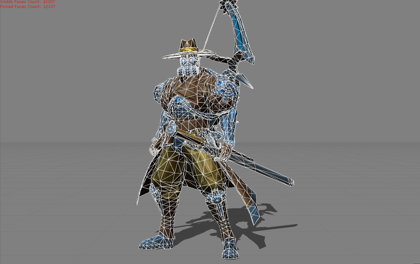 Yi Sun Shin Roguish Ranger Low-poly 3D model_5