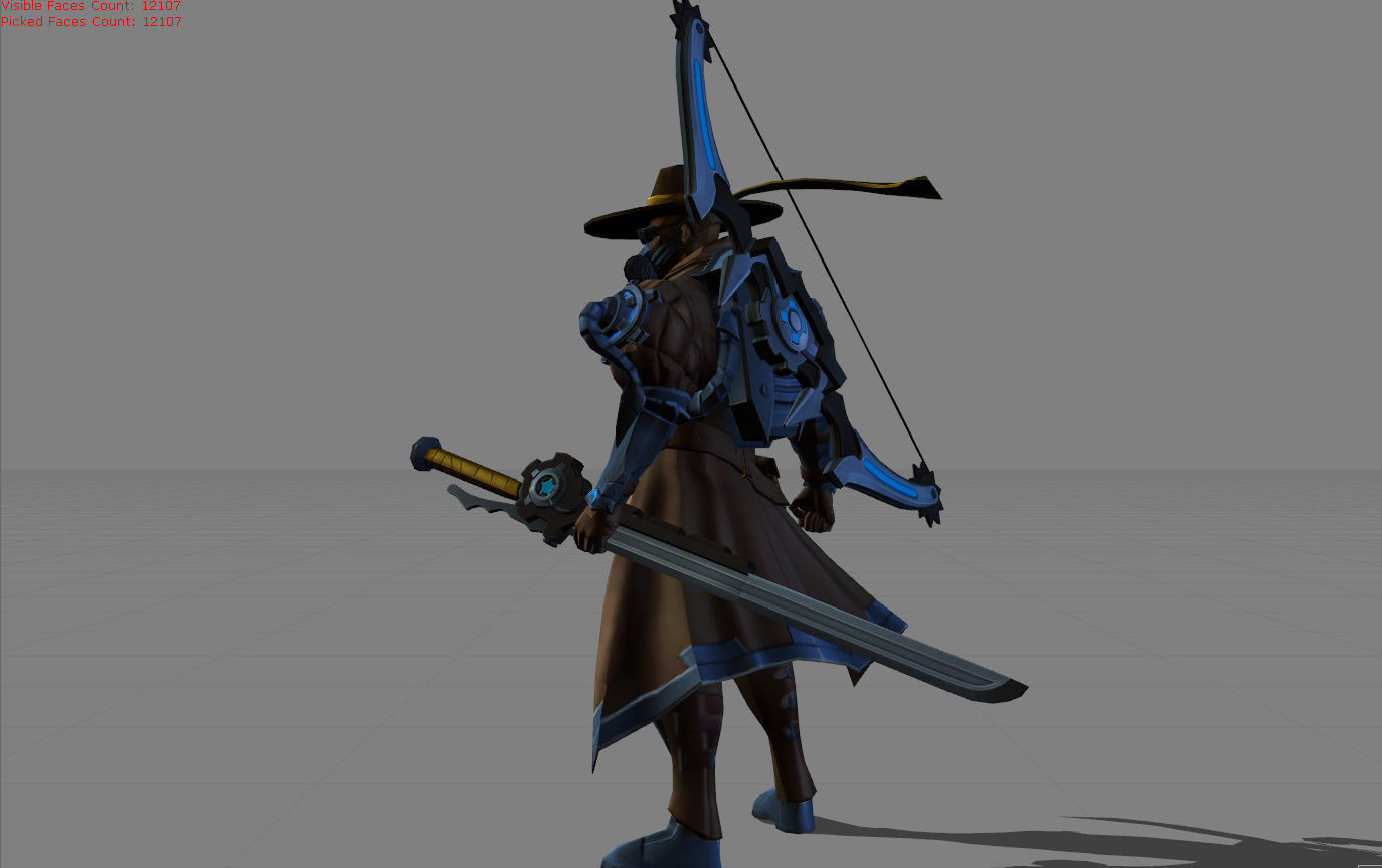 Yi Sun Shin Roguish Ranger Low-poly 3D model_3