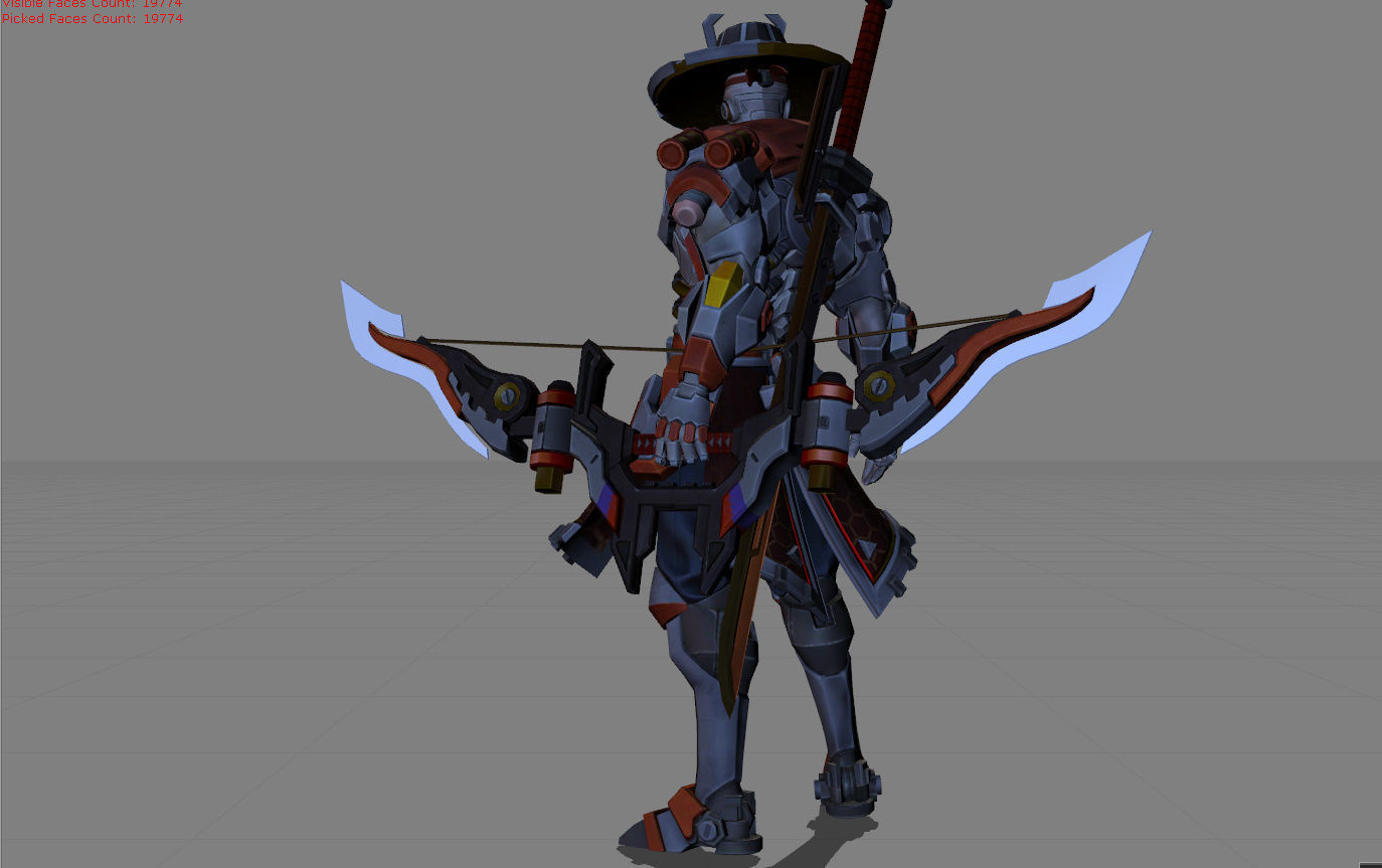 Yi Sun Shin Lone Destructor Low-poly 3D model_4