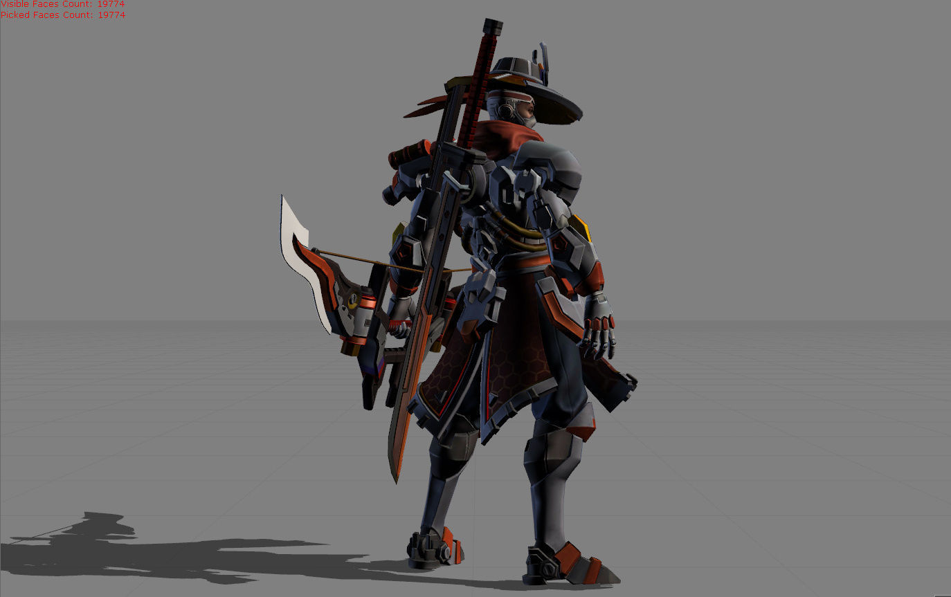 Yi Sun Shin Lone Destructor Low-poly 3D model_2