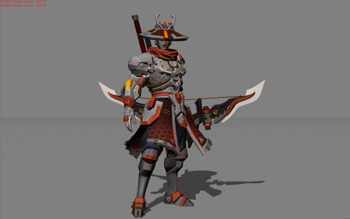 Yi Sun Shin Lone Destructor Low-poly 3D model_1