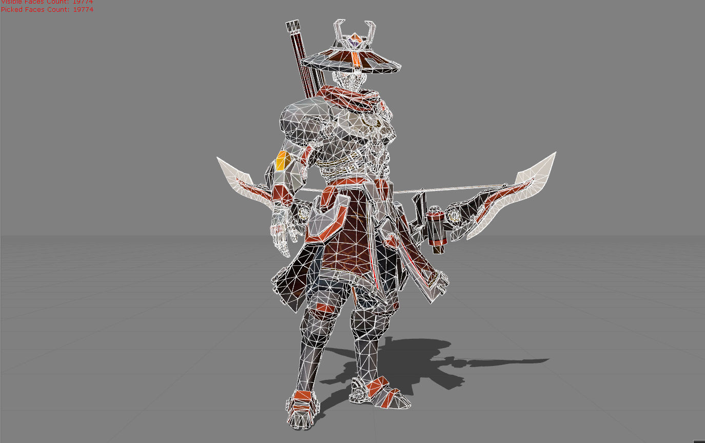 Yi Sun Shin Lone Destructor Low-poly 3D model_5