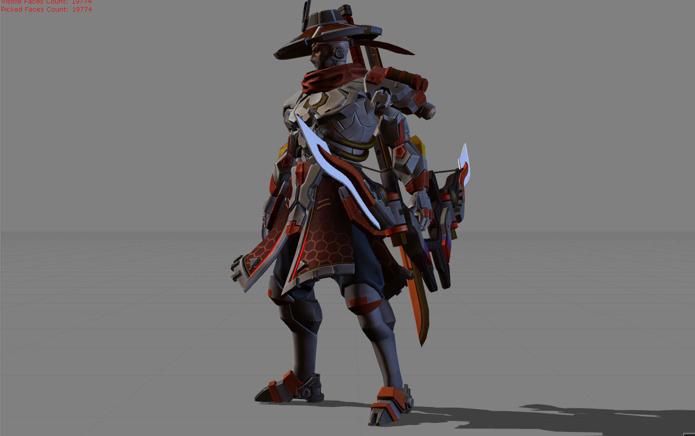 Yi Sun Shin Lone Destructor Low-poly 3D model_3