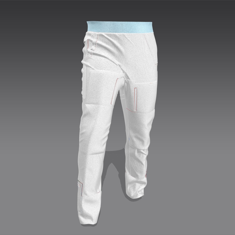 Helicopter Flight Suit  Jacket   GameReady for GTA Online Low-poly 3D model_10