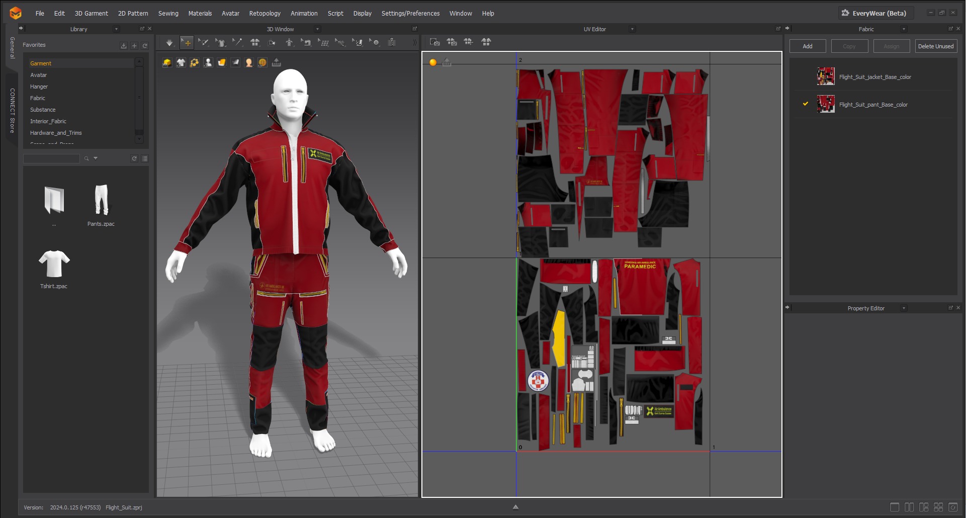 Helicopter Flight Suit  Jacket   GameReady for GTA Online Low-poly 3D model_13