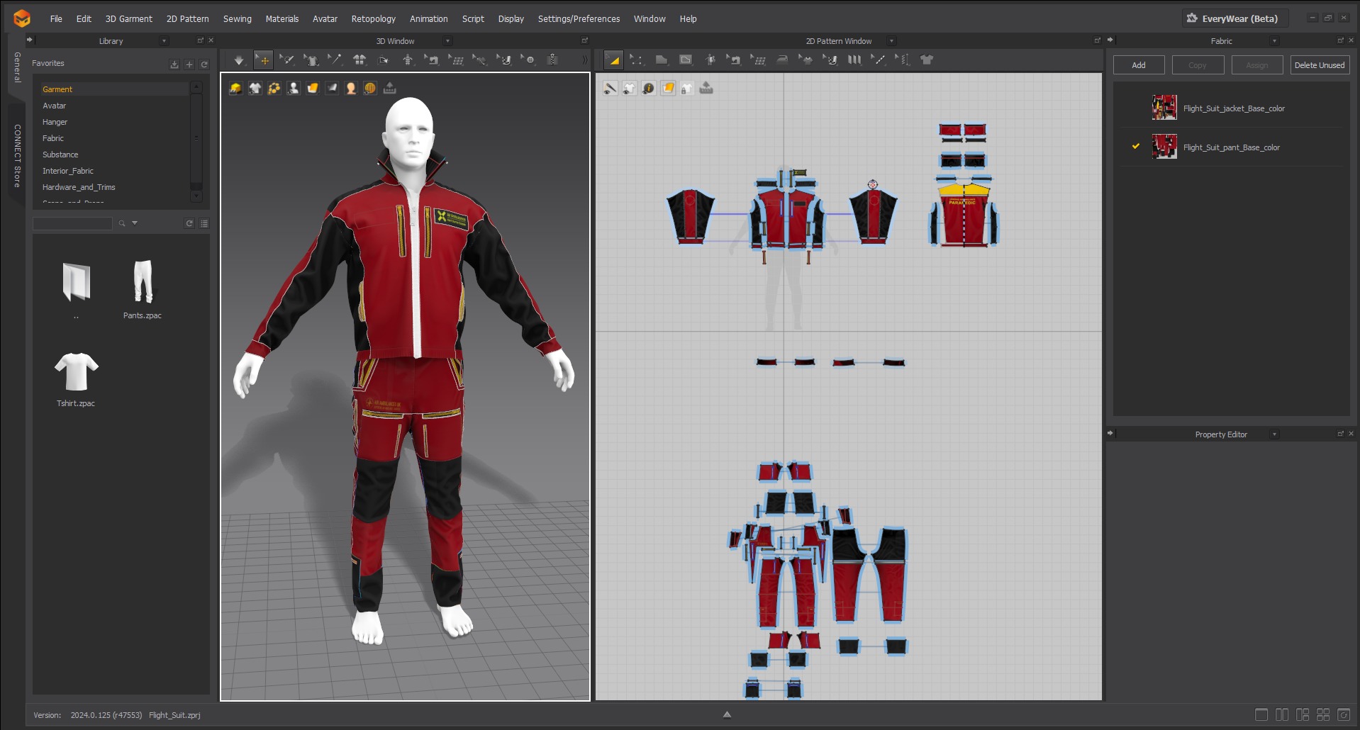 Helicopter Flight Suit  Jacket   GameReady for GTA Online Low-poly 3D model_12