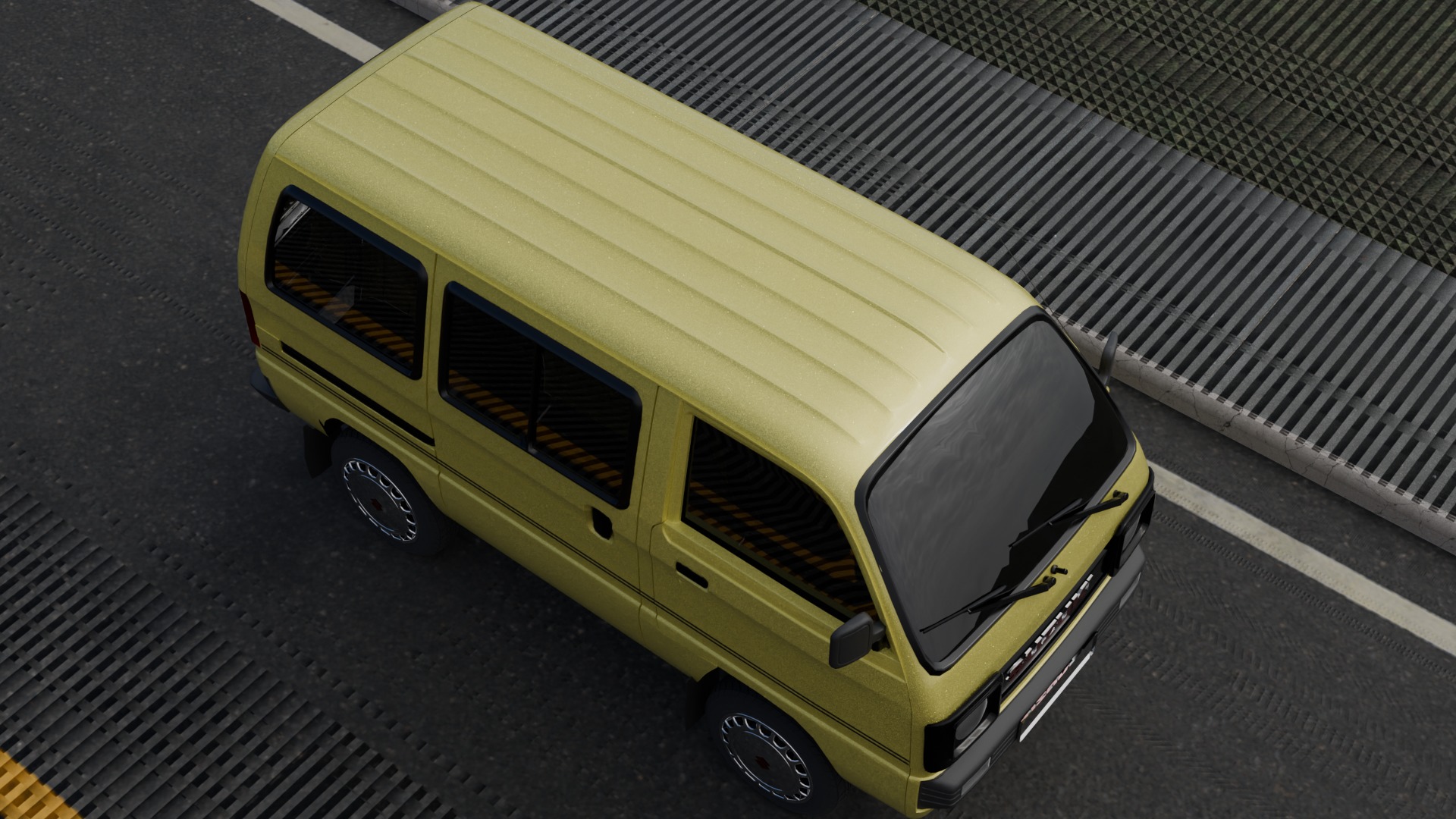 Yellow Bus - Danfo bus 3D model_5