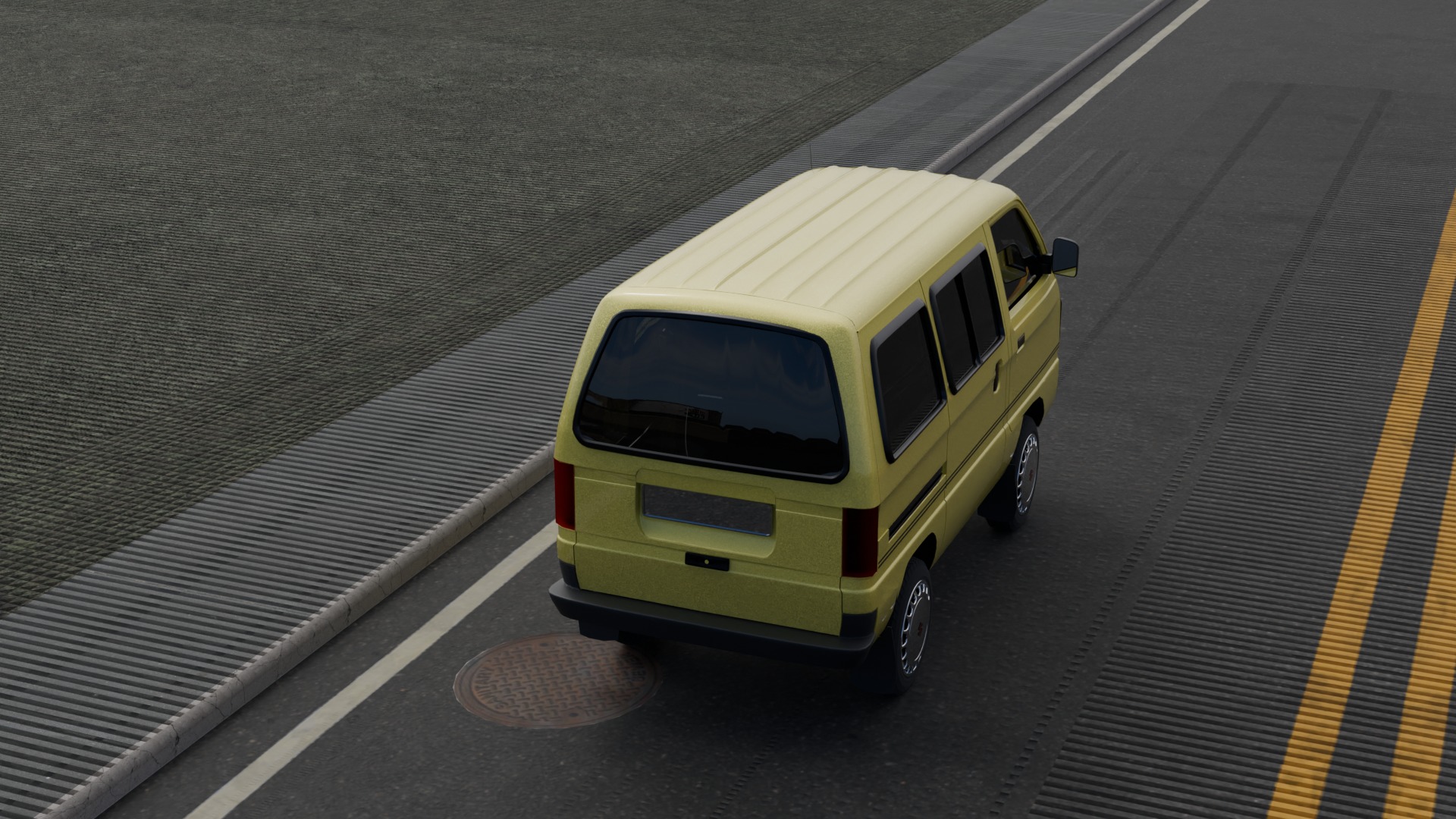 Yellow Bus - Danfo bus 3D model_2