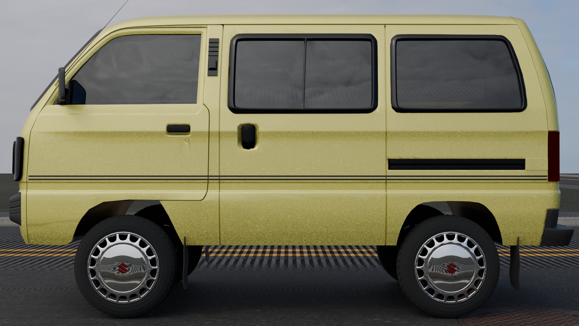 Yellow Bus - Danfo bus 3D model_4