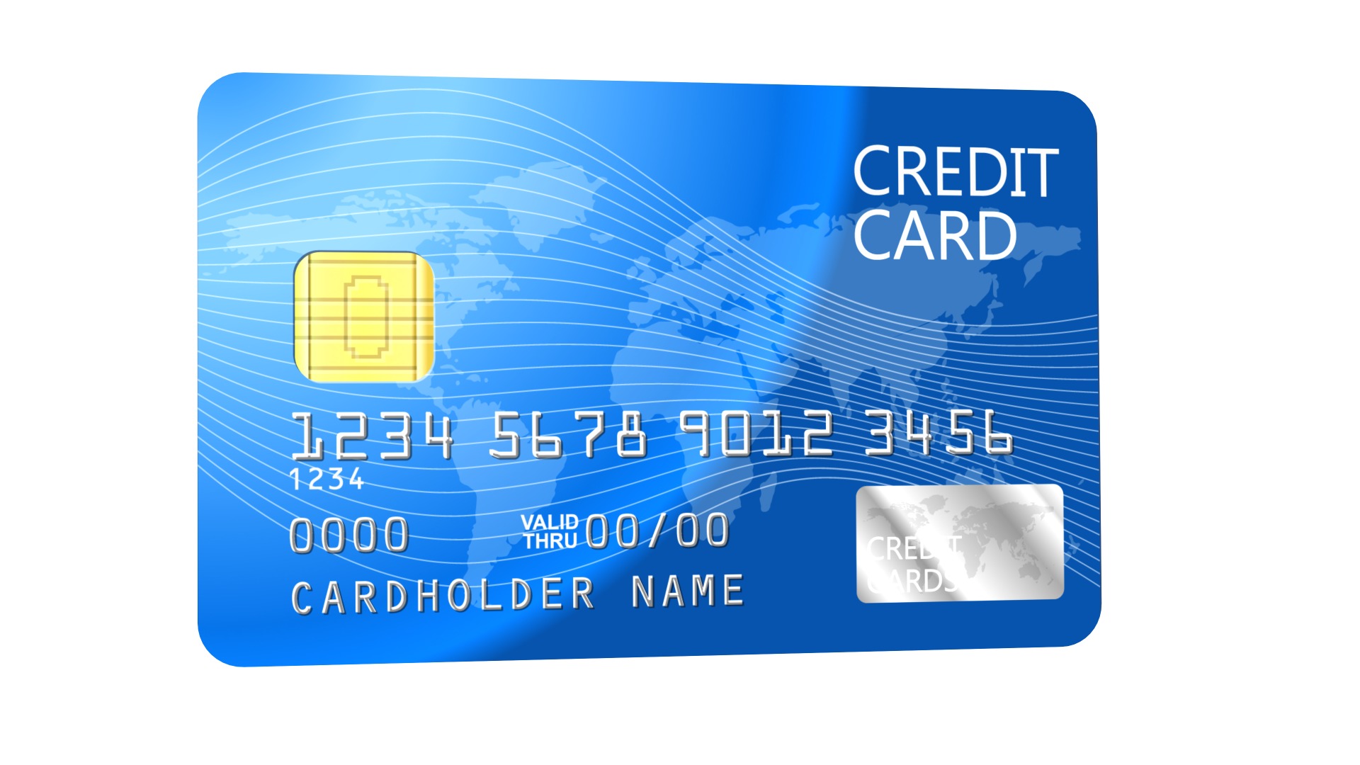 Credit Card 3d Model Low-poly 3D model_3