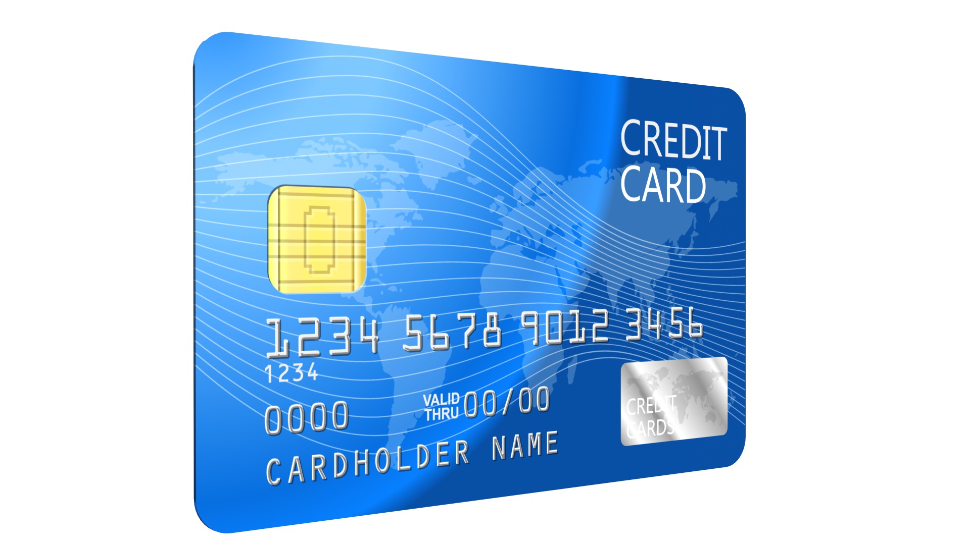 Credit Card 3d Model Low-poly 3D model_2