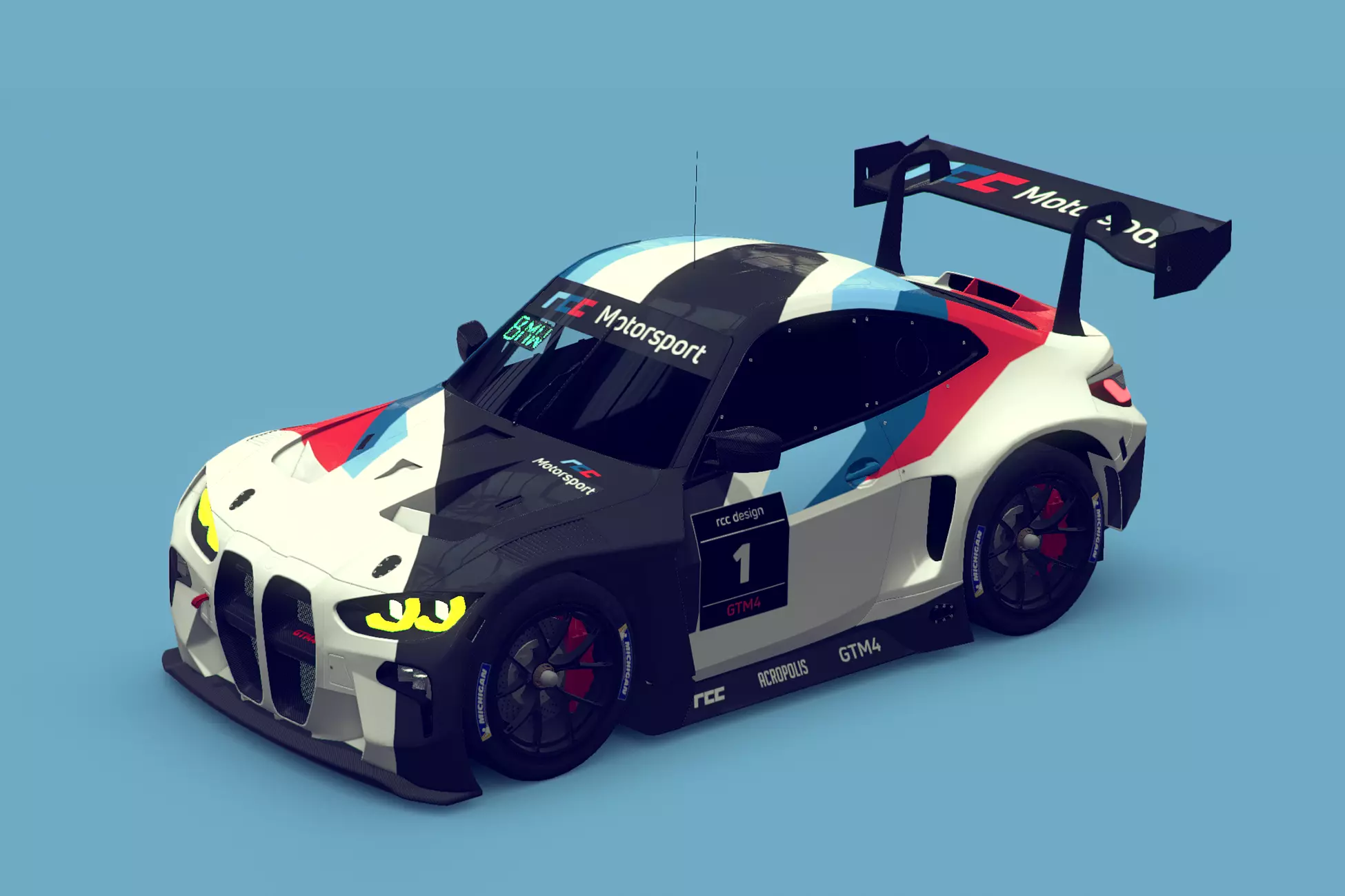 Cartoon Car GTM4 3D model