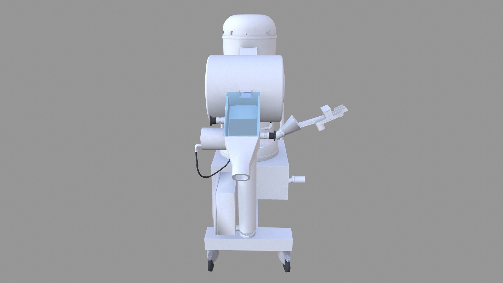Tablet Coating Machine Low-poly 3D model_3