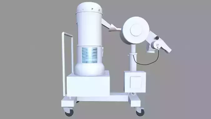 Tablet Coating Machine Low-poly 3D model