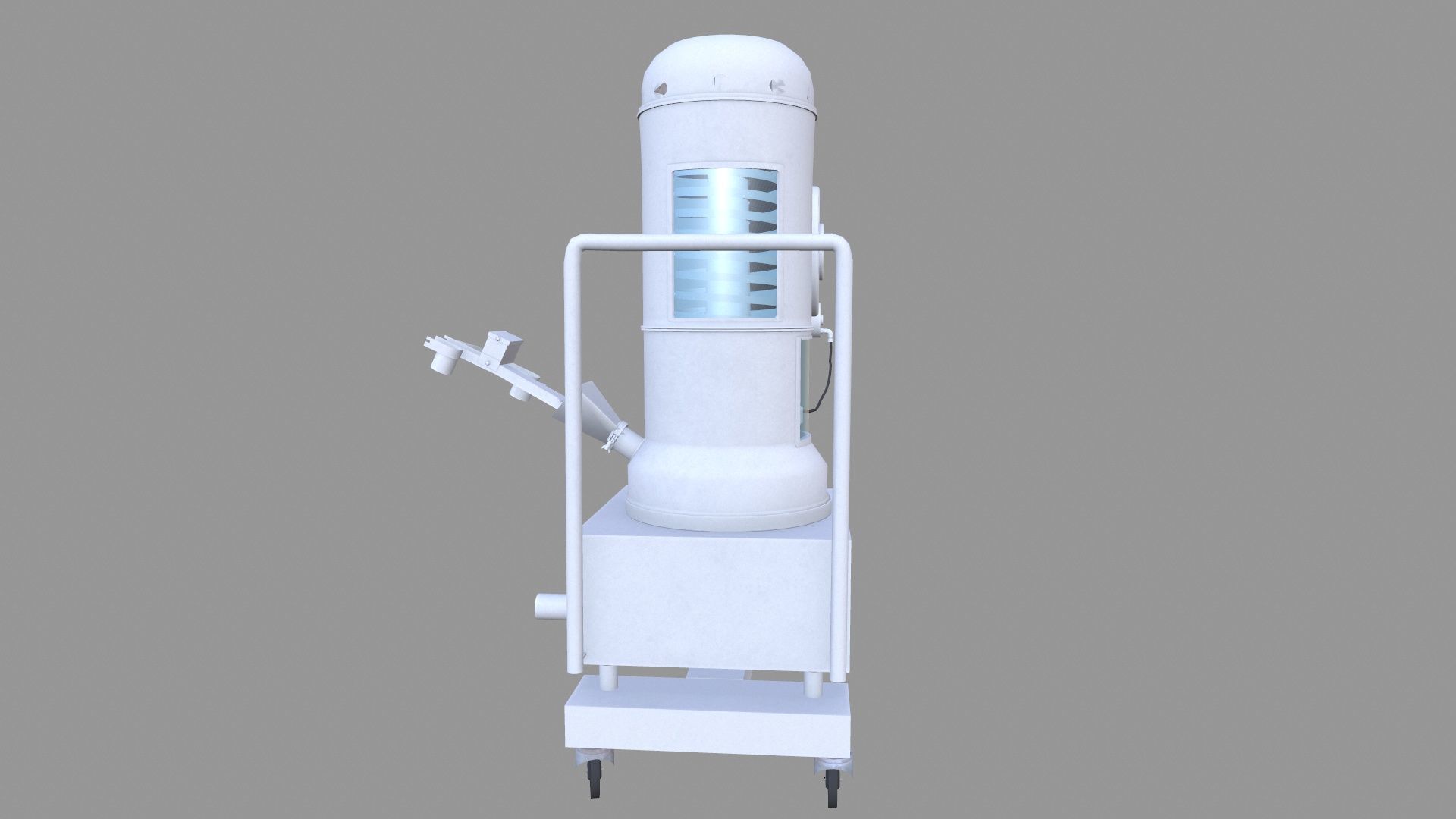Tablet Coating Machine Low-poly 3D model_5