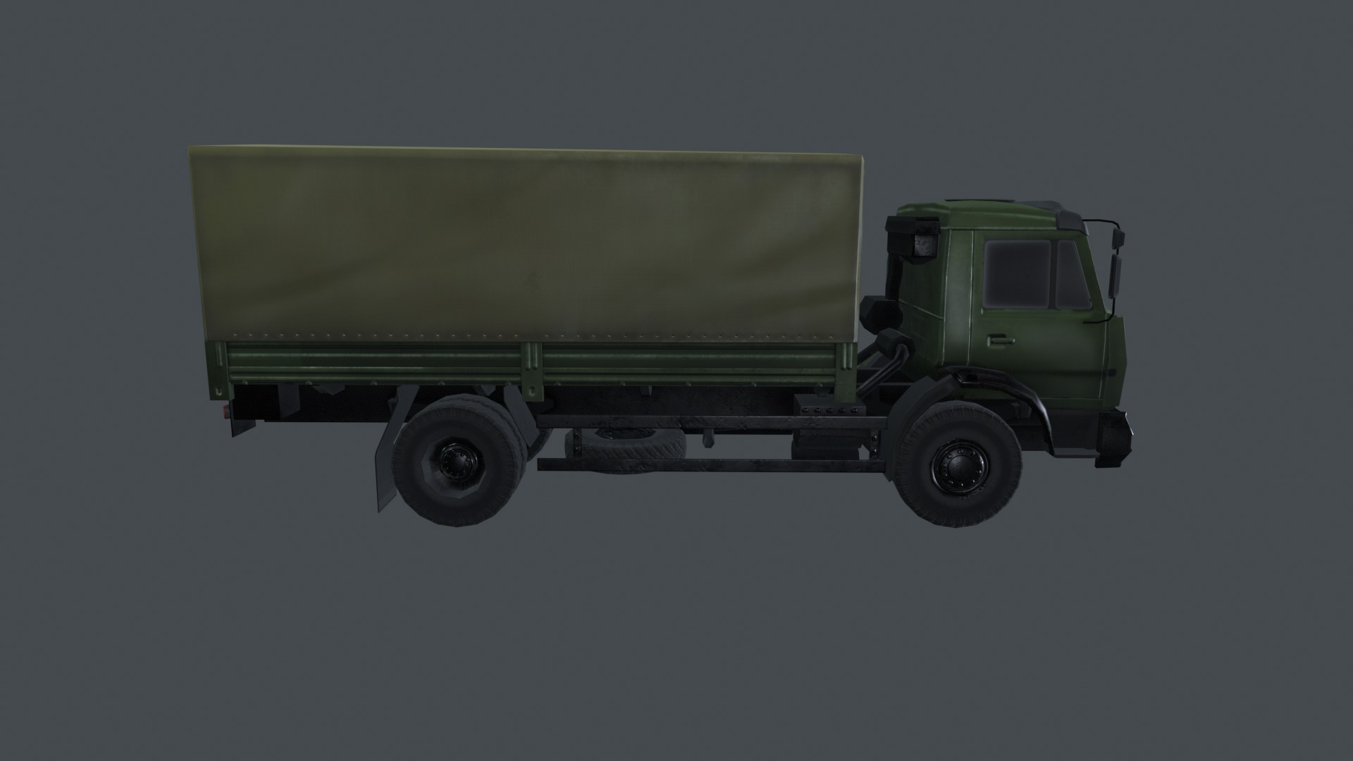 Asset - Army - Kamaz - 3D MODEL Low-poly Low-poly 3D model_29