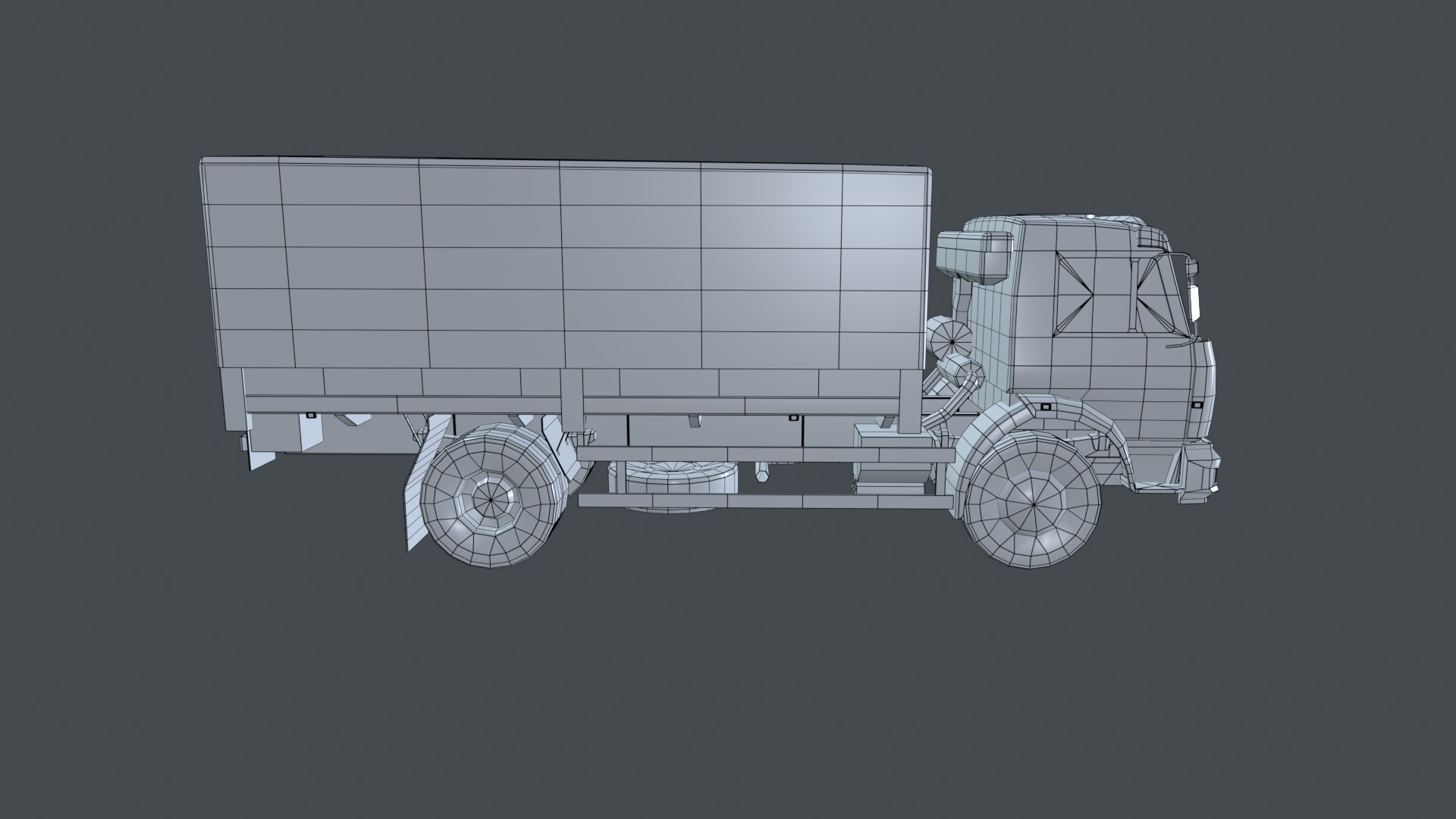 Asset - Army - Kamaz - 3D MODEL Low-poly Low-poly 3D model_14