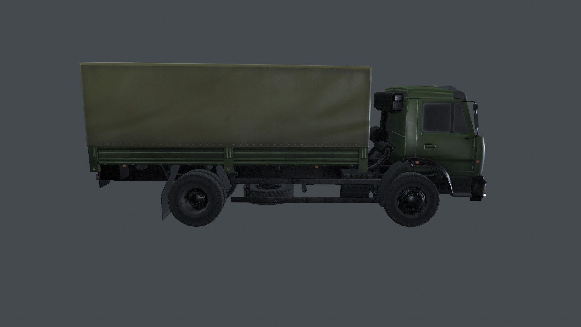 Asset - Army - Kamaz - 3D MODEL Low-poly Low-poly 3D model_19