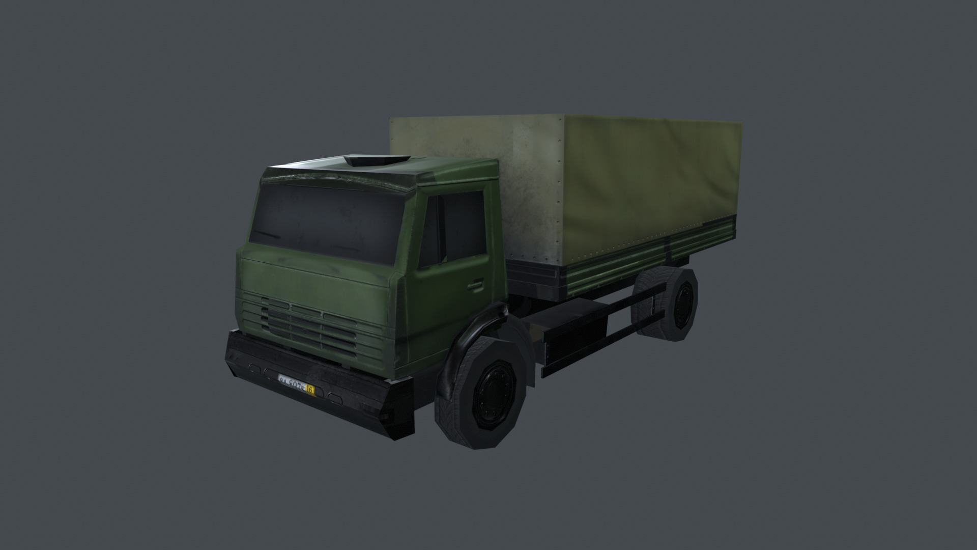 Asset - Army - Kamaz - 3D MODEL Low-poly Low-poly 3D model_47