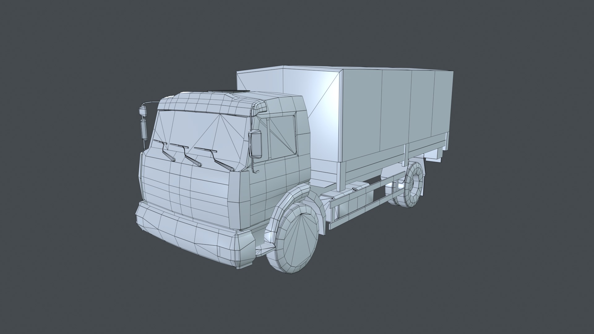 Asset - Army - Kamaz - 3D MODEL Low-poly Low-poly 3D model_32
