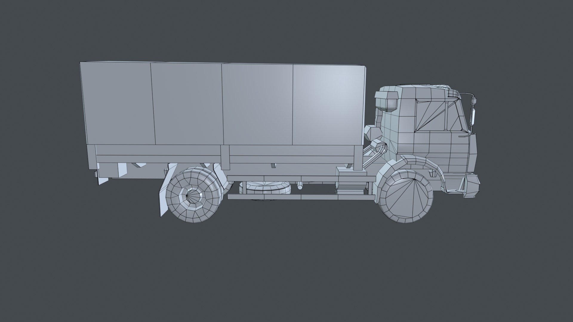 Asset - Army - Kamaz - 3D MODEL Low-poly Low-poly 3D model_34
