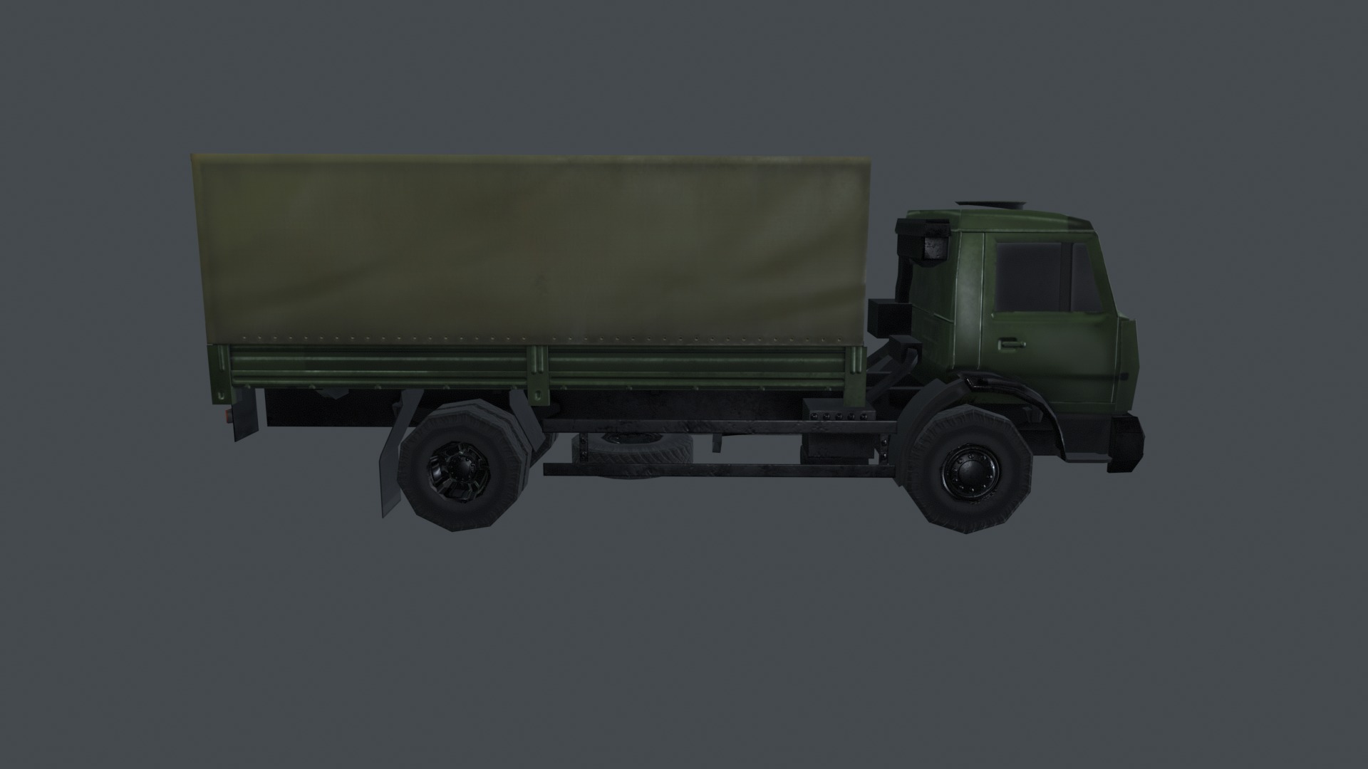 Asset - Army - Kamaz - 3D MODEL Low-poly Low-poly 3D model_39