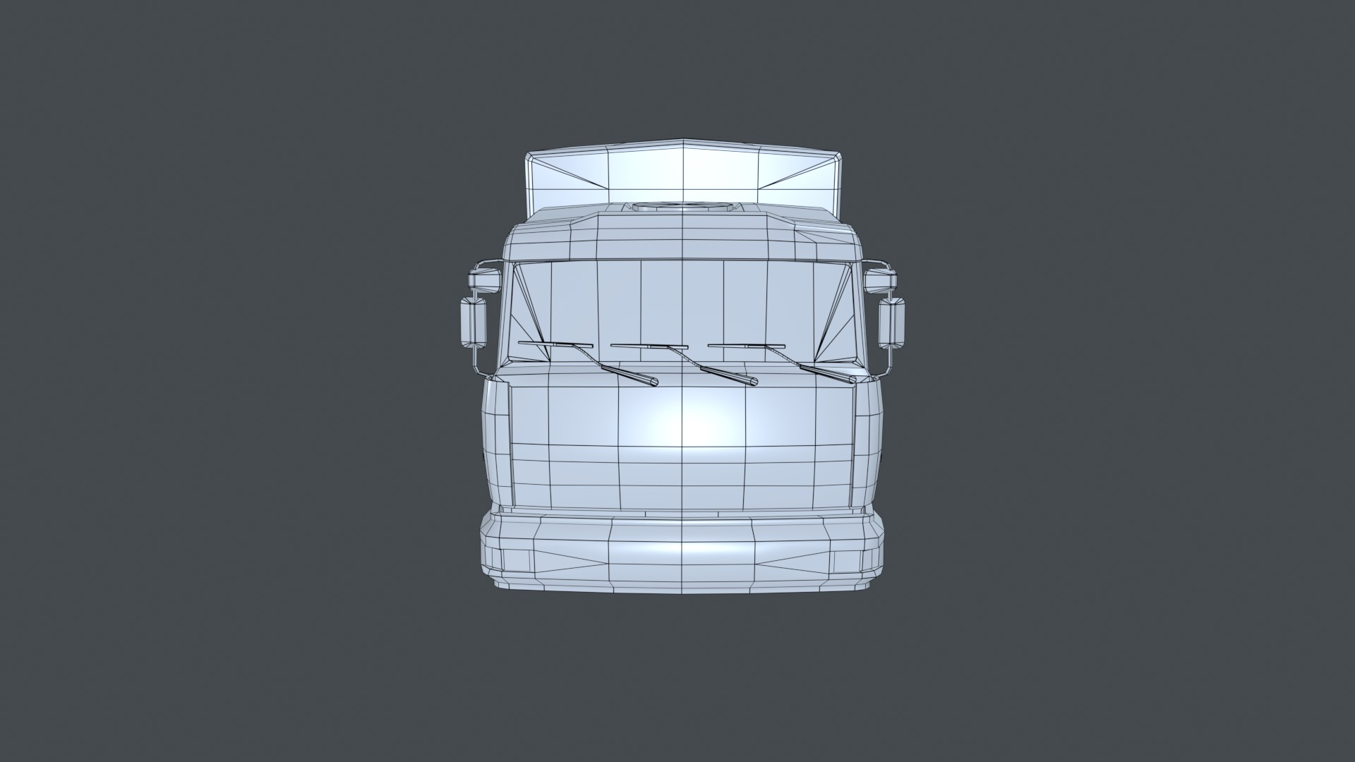 Asset - Army - Kamaz - 3D MODEL Low-poly Low-poly 3D model_23