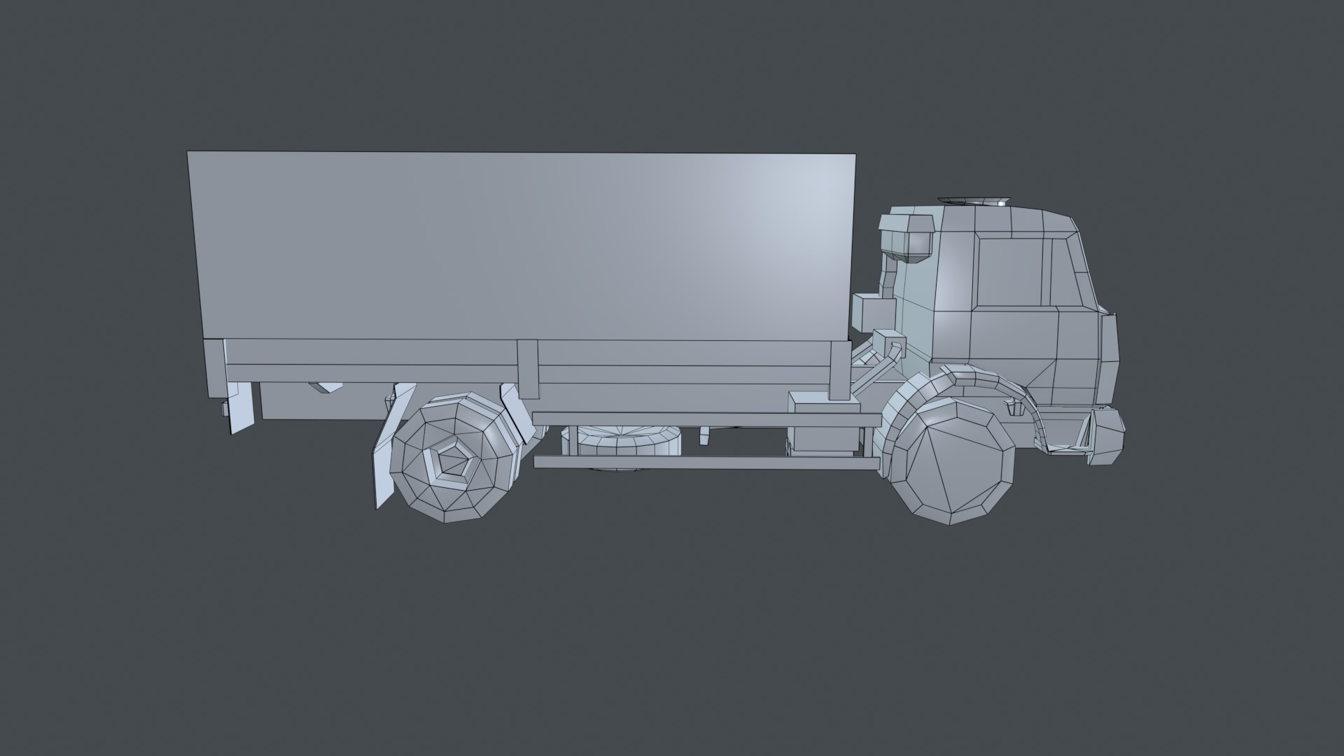 Asset - Army - Kamaz - 3D MODEL Low-poly Low-poly 3D model_44
