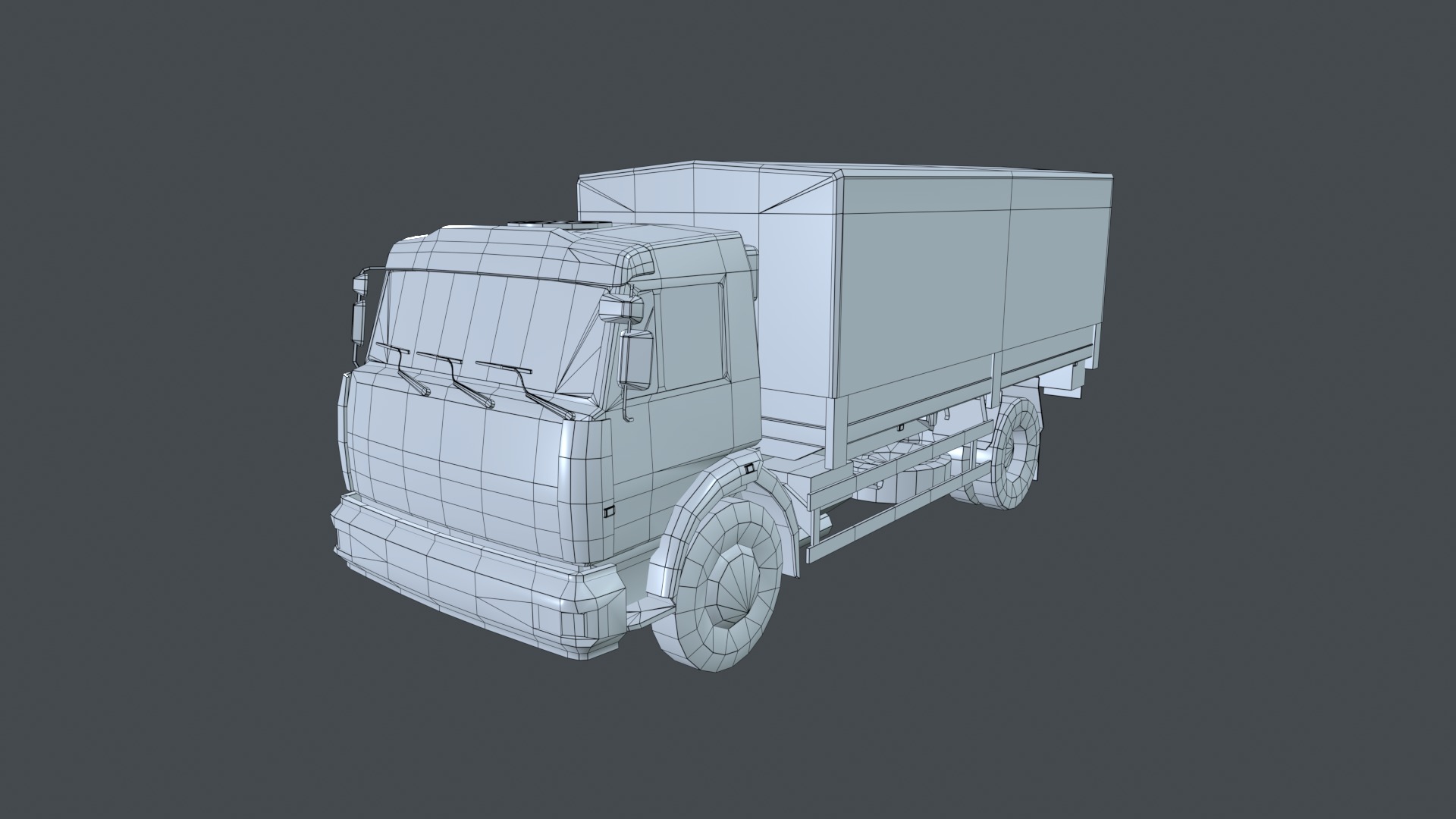Asset - Army - Kamaz - 3D MODEL Low-poly Low-poly 3D model_22
