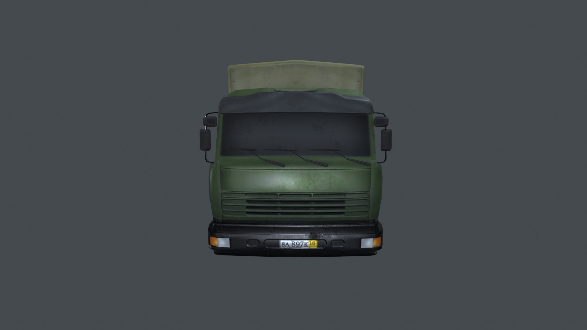 Asset - Army - Kamaz - 3D MODEL Low-poly Low-poly 3D model_8