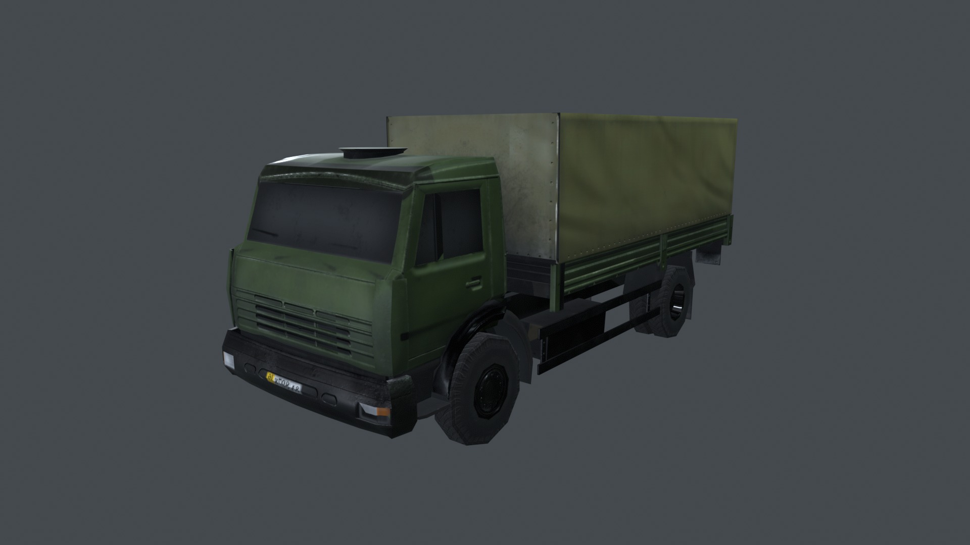 Asset - Army - Kamaz - 3D MODEL Low-poly Low-poly 3D model_37