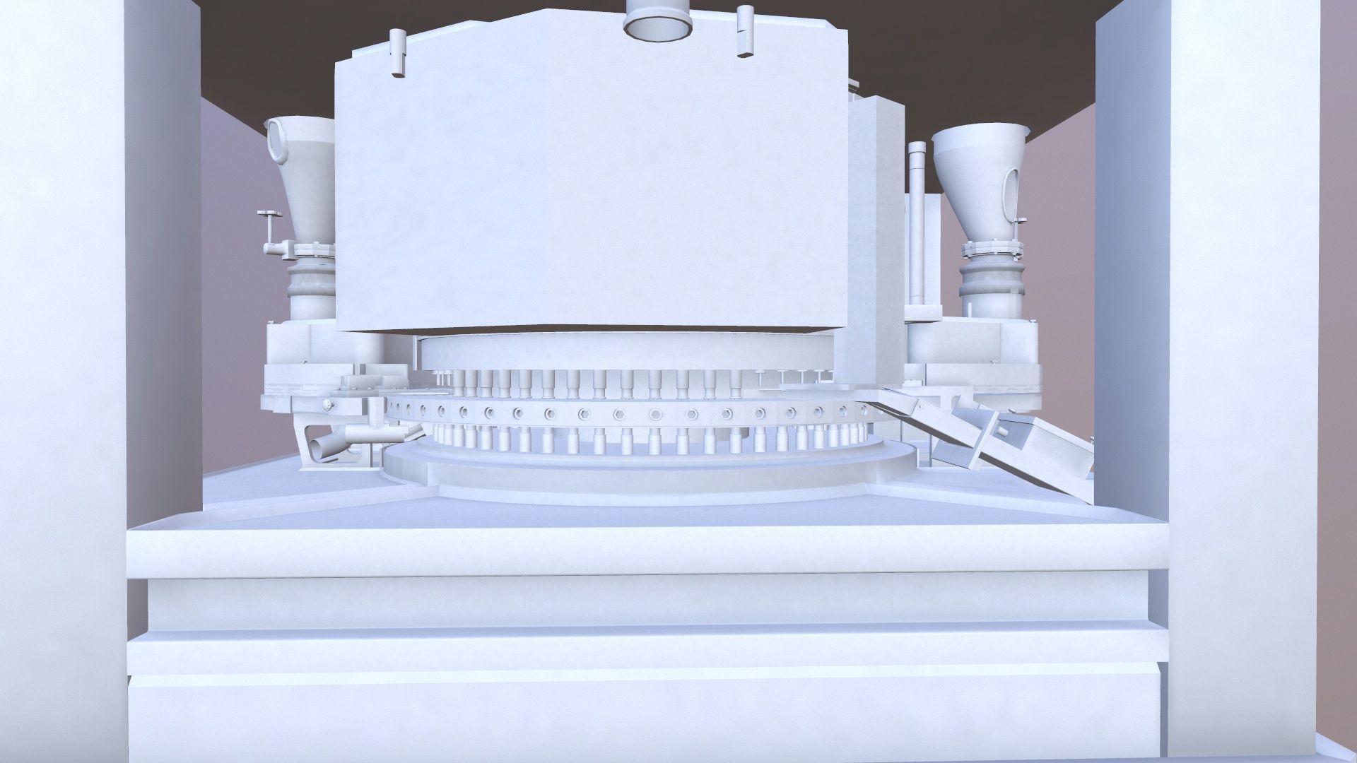 Tablet Coating Machine Low-poly 3D model_8