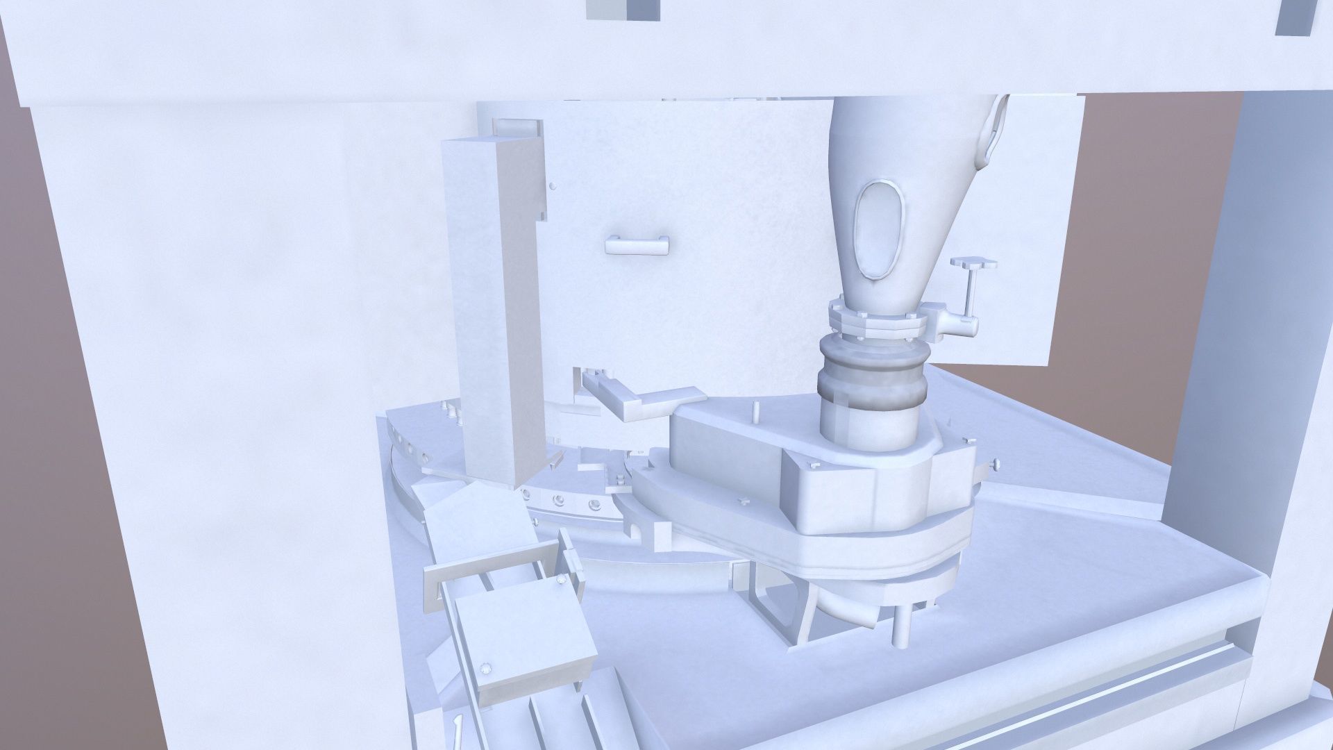 Tablet Coating Machine Low-poly 3D model_10