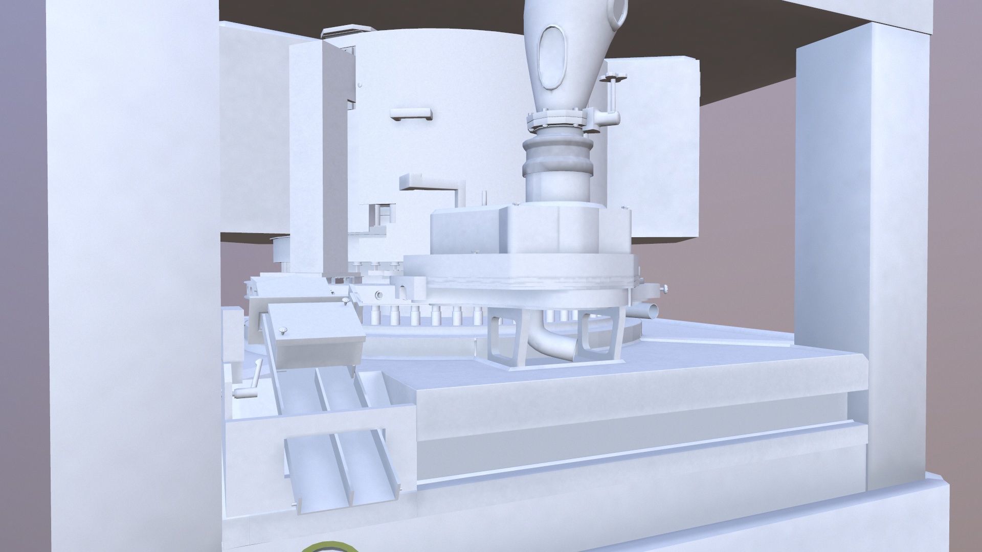Tablet Coating Machine Low-poly 3D model_7