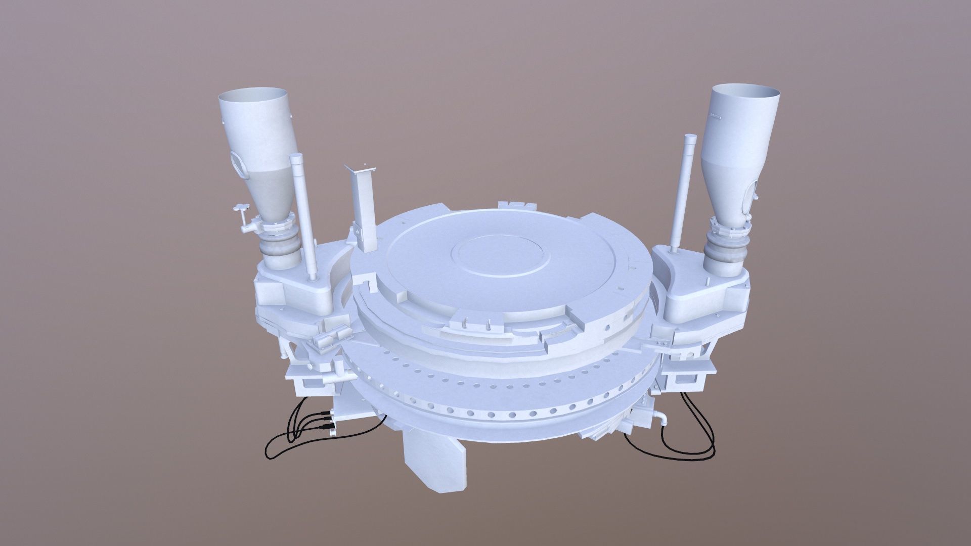 Tablet Coating Machine Low-poly 3D model_14