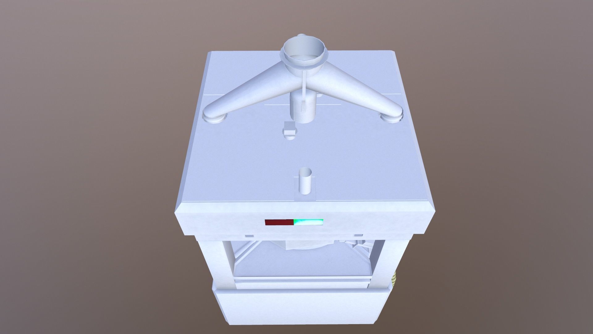 Tablet Coating Machine Low-poly 3D model_5