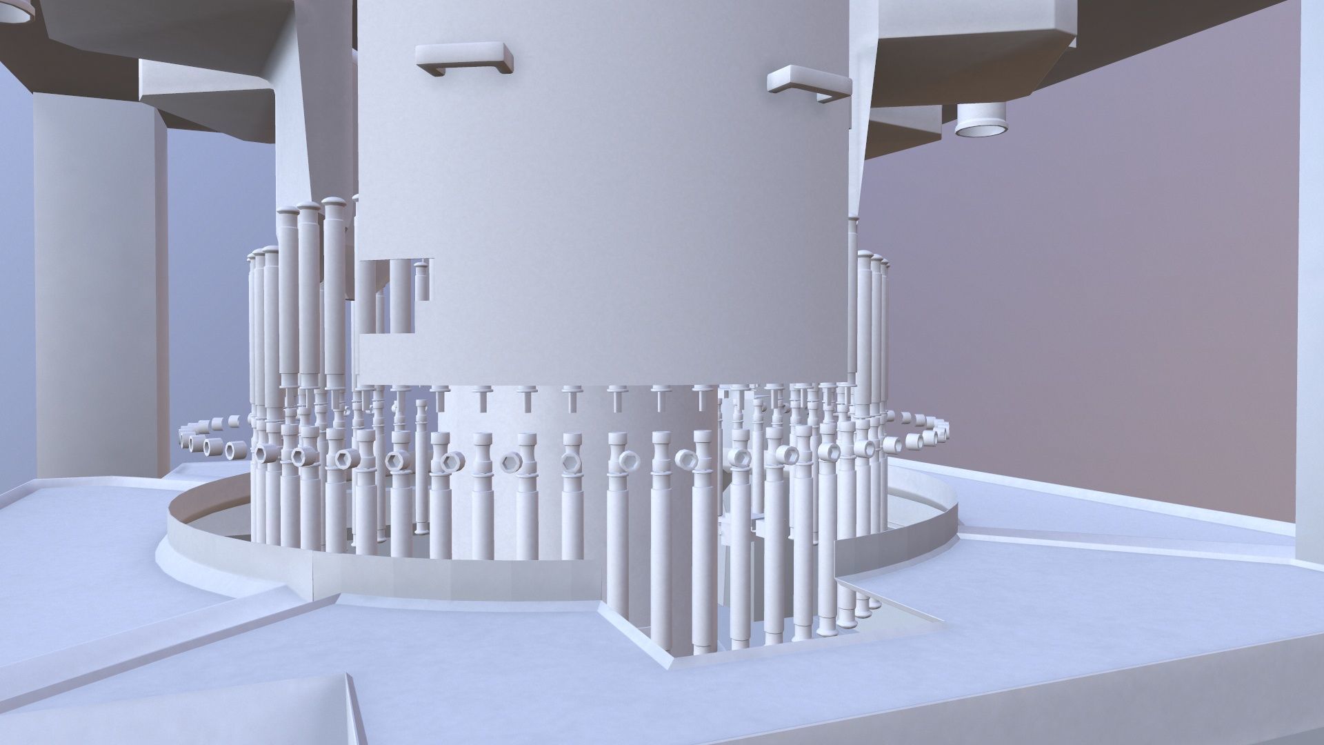 Tablet Coating Machine Low-poly 3D model_15