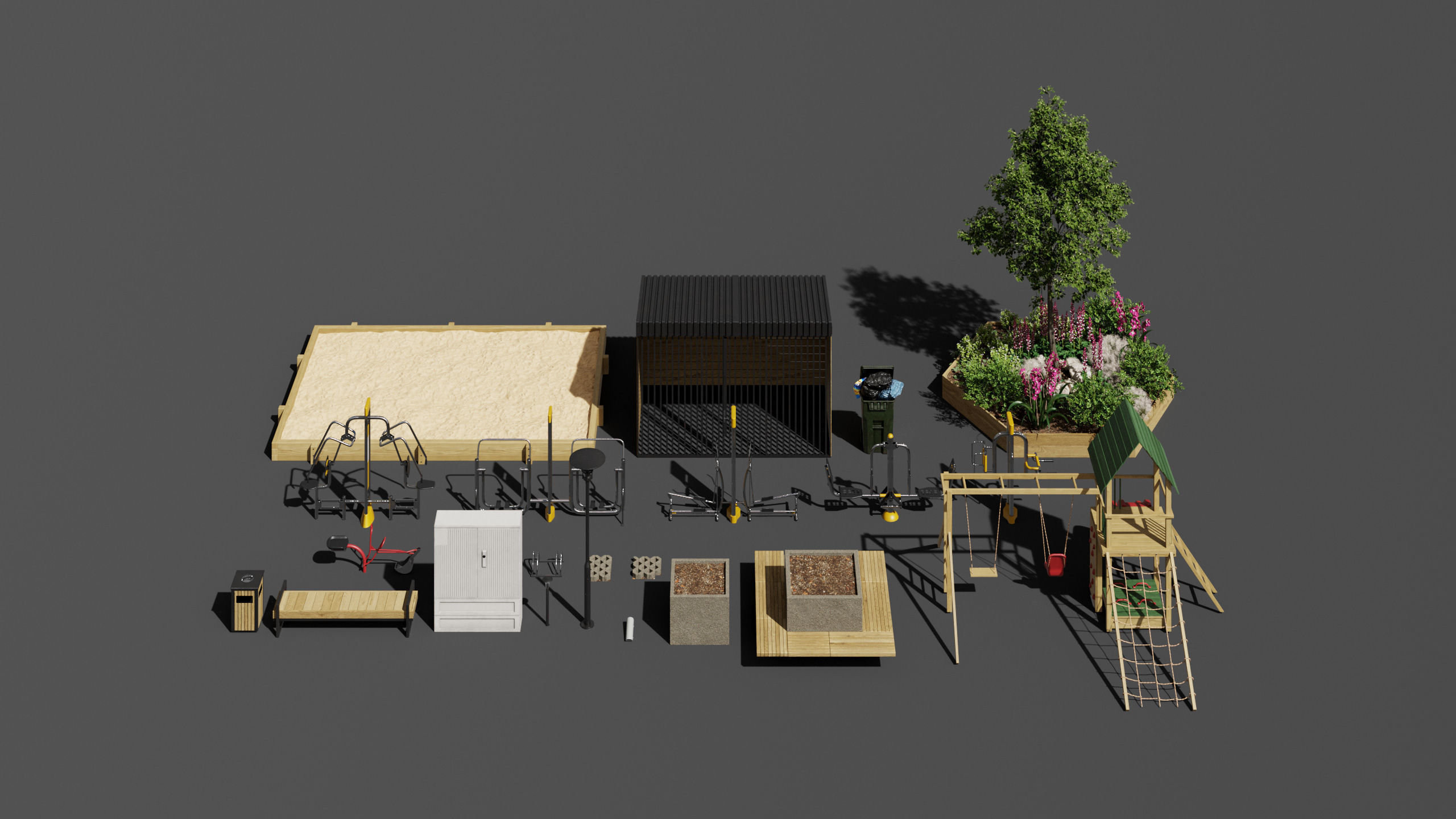 Archexteriors vol 44 - housing estate scene 3D model_3