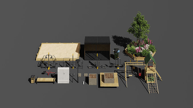 Archexteriors vol 44 - housing estate scene 3D model 4