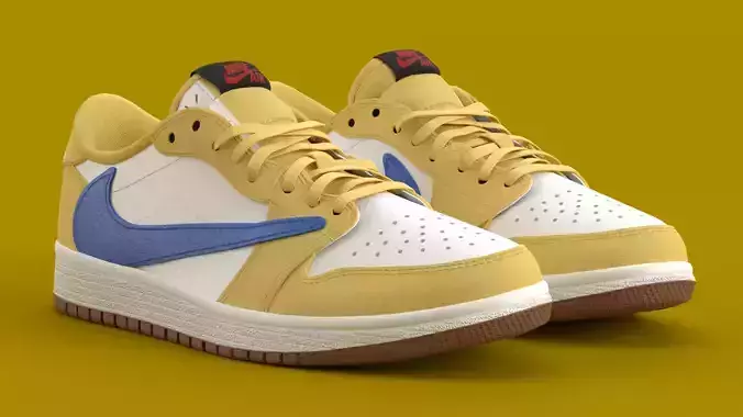 Travis Scott x Air Jordan Canary Yellow