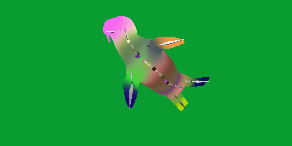 Walrus Low-poly 3D model_26