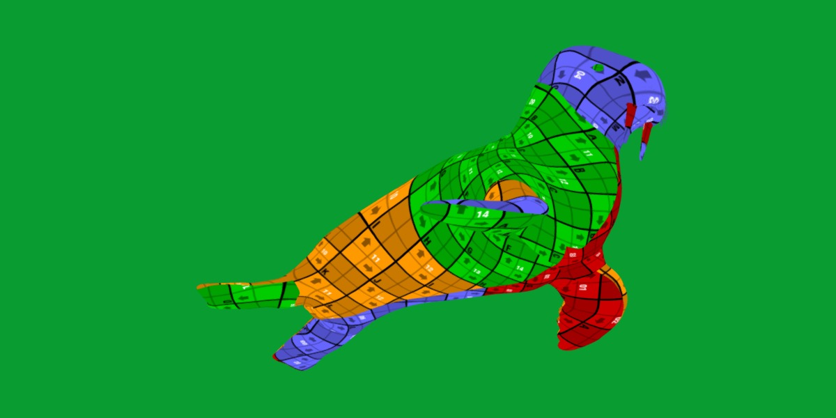 Walrus Low-poly 3D model_17