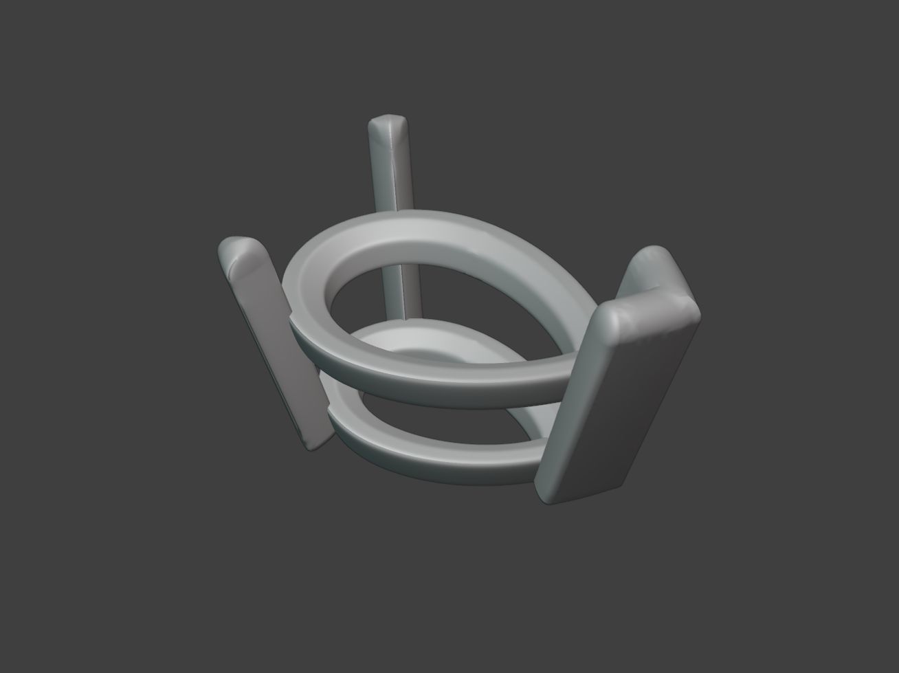 Pear prong Necklace - Setting Collection 3D print model_4