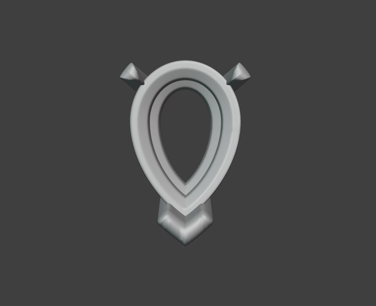 Pear prong Necklace - Setting Collection 3D print model_3